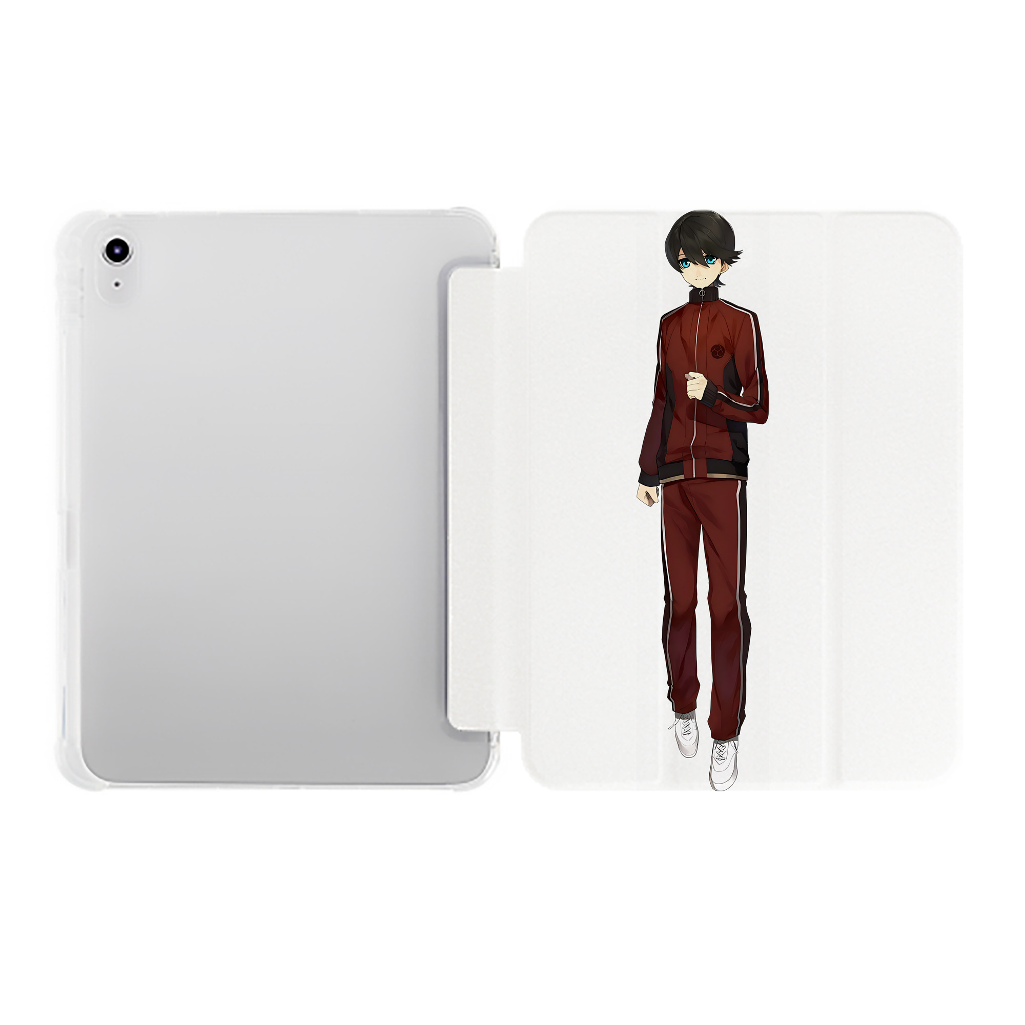 （画像用） 刀剣乱舞 Touken Ranbu IPad ケース ペン収納付き 三つ折りスタンド PUレザー×シリコン 対応機種9.5/10.5/10.9インチ